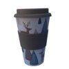 Eco bamboo brown coffee cup