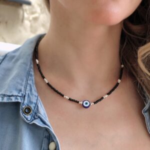 Evil Eye Handmade Choker Necklace 02