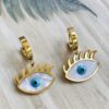 Evil Eye Earrings - Gold 2