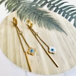 Evil Eye Earrings - Gold 3