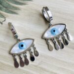 Evil Eye Earrings -Silver 1