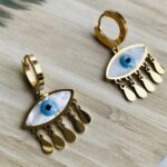 Evil Eye Earrings -Gold 1