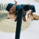 Rose Gold Circle Drop Earrings