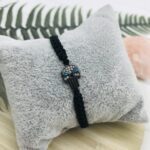 Handmade Black Skull Bracelet