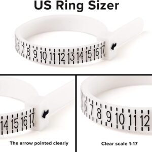 Reusable Ring Sizer Tool 5pcs - USA Sizer