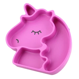 Silicone Baby Plate - Purple Unicorn