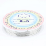 0.3mm Silver-Plated Copper Jewelry Wire 20m