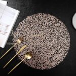 38cm Rose Gold PVC Table Placement Mat