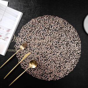 38cm Rose Gold PVC Table Placement Mat