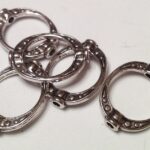 Silver Oval Bead Frames 4pcs