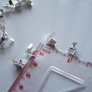 Silver Fold Over Crimp Head Clasps 10pcs
